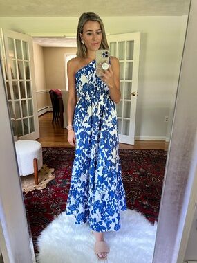 Tuckernuck Blue Floral Maxi Dress